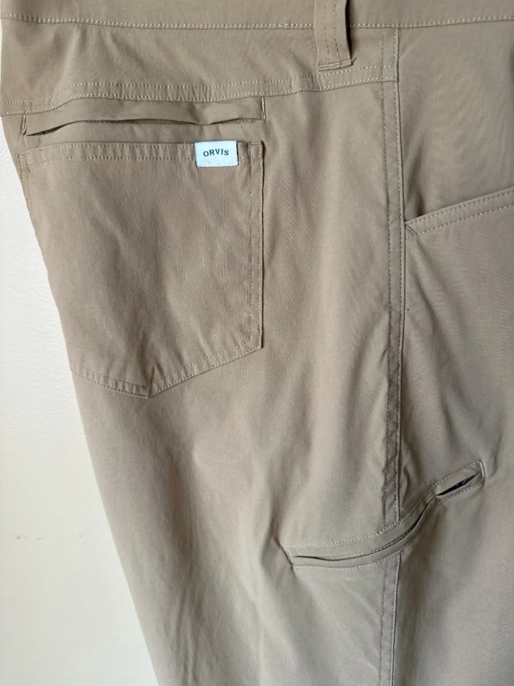 ORVIS Tech Pants Khaki Size 36x30 Comfort Waistband - Picture 5 of 7